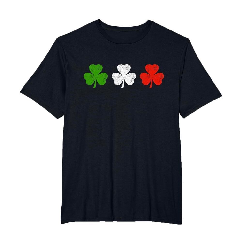 Funny Irish Italian Shamrocks St Patricks Day Men’s T-Shirt 2XL Tall Clover New